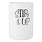 Contemporary Home Living Ceramic "Stir It Up" Cylindrical Utensil Holder - 7.5" - White